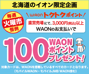 火曜市 WAONトクトクポイント プレゼント